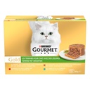 GOURMET GOLD Vegetable Terrines - 12 x 85 g - Adult Cat Food Cans