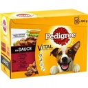 PEDIGREE Sachets Fraîcheur en sauce 4 variétés pour chien 12x100g