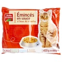 Shredded Meat in Sauce Cat Food Belle France Pouch 4 x 100g