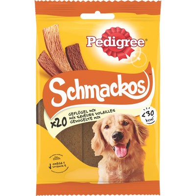 PEDIGREE Schmackos Recompenses à la Volaille pour Chien 20pcs 144g