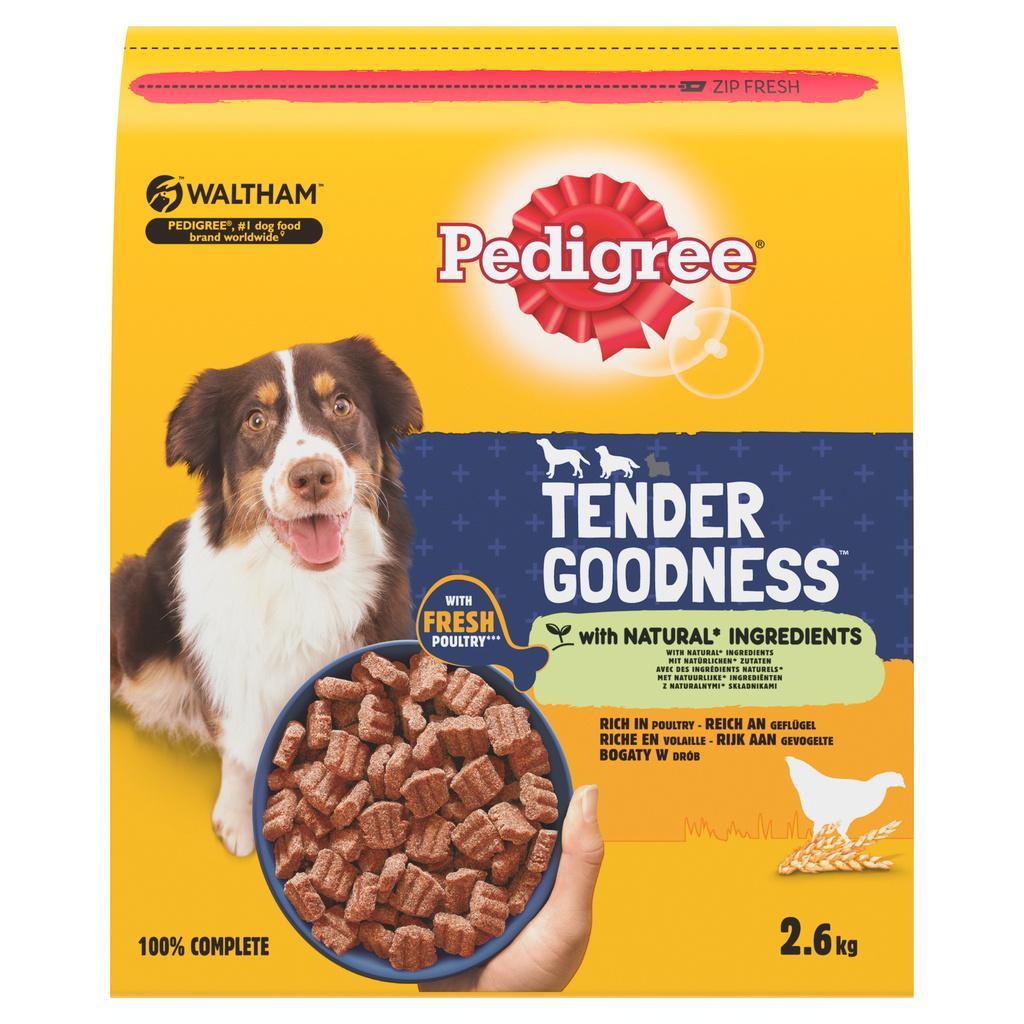PEDIGREE TENDER GOODNESS Croquettes riche en Volaille pour chien adulte 2,6kg