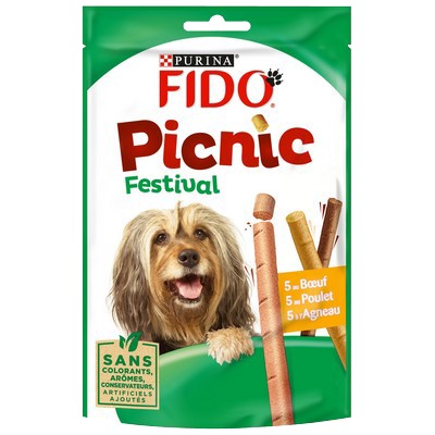 FIDO Picnic Festival: Beef, Chicken & Lamb Dog Treats - 126g