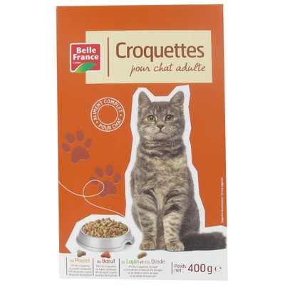 Belle France Cat Kibble with Poultry, Beef, Rabbit & Turkey 400g