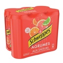 SCHWEPPES AGRUMES BOITE SLIM 6X33CL