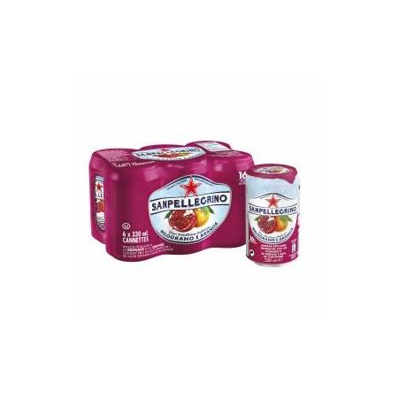 SANPELLEGRINO boisson gazeuse aromatisée Melograno & Arancia 6x33cl
