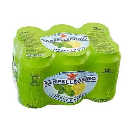 SANPELLEGRINO Flavoured Sparkling Drink Limone & Menta 6x33cl