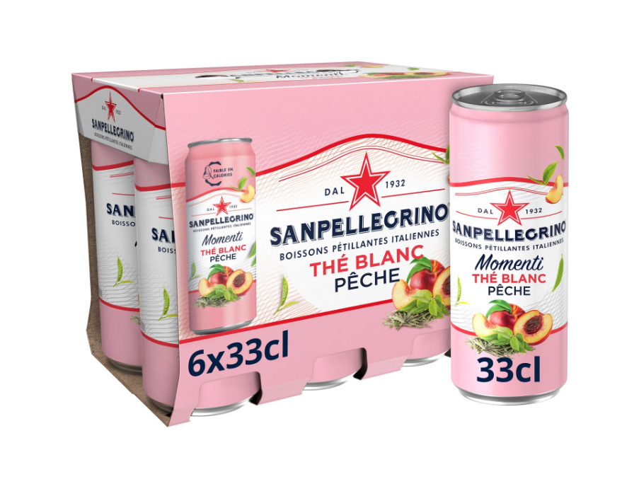 SANPELLEGRINO MOMENTI White Tea Peach 6 x 33cl