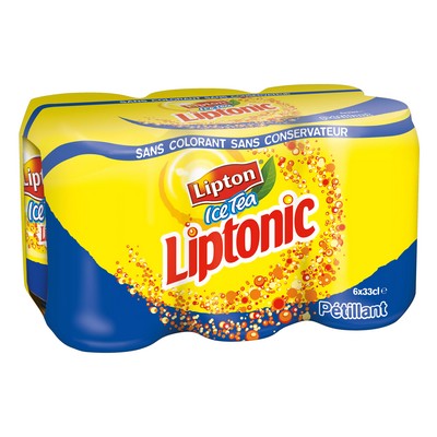 LIPTONIC Original Slim Can 330ml x6 (100X)