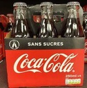 Coca-Cola Sans Sucres Pack 6x25CL Bouteilles Verre
