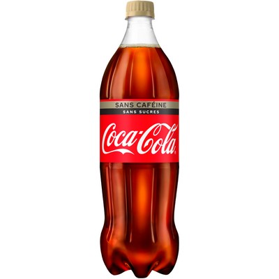 COCA-COLA SANS SUCRES SANS CAFEINE PET 1.25L CONTOUR
