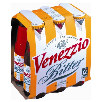 VENEZZIO Bitter Rosso Non-Alcoholic Sparkling Aperitif 6x10 cl