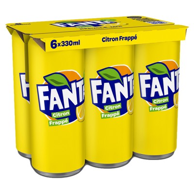 Fanta Lemon Frappé Pack 6x33CL Cans