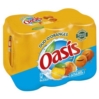 OASIS ORANGE BOITE SLIM 6X33CL