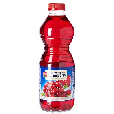 BOISSON AU JUS DE CRANBERRY BF BOUTEILLE PET 1 L