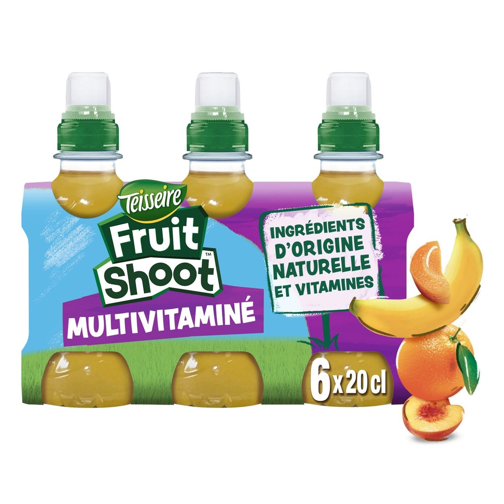 BOISSON AUX FRUITS - FRUIT SHOOT MULTIVITAMINE 6X20CL