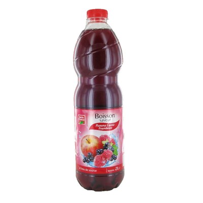 Belle France Apple Blackcurrant Raspberry Drink 2L PET Bottle