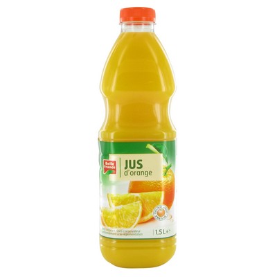 100% Orange Juice Belle France PET Bottle 1.5L