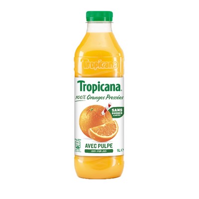PET 1L ORANGE PULPE TROP.