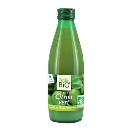 JARDIN BIO / PUR JUS DE CITRON VERT BIO* / BOUTEILLE EN VERRE DE 25CL