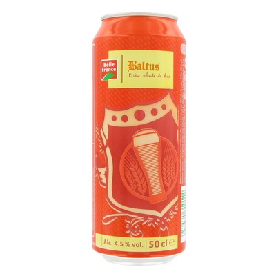 BALTUS BIERE BLONDE DE LUXE 4.5 % BF BOITE 50 CL