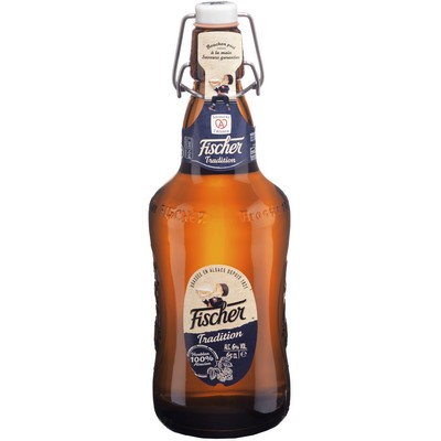 Fischer Tradition Blonde Beer from Alsace 66cl 6°