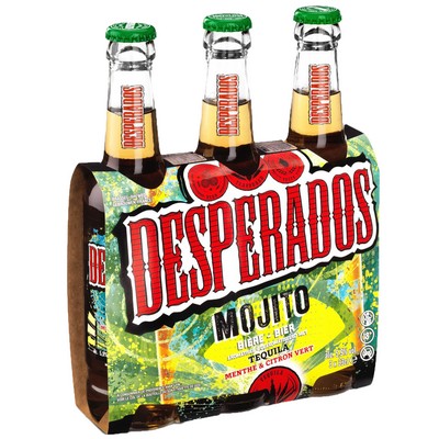 Desperados Mojito - Flavored Beer with Agave Spirit, Mint, Lime - 3x33cl - 5.9%