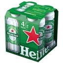 Heineken Blonde Beer Can 4x50cl 5°