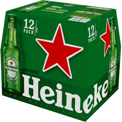Heineken bière blonde 12X25cl 5°