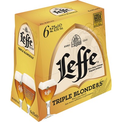 Leffe Triple Blonde Beer 6x25 cl
