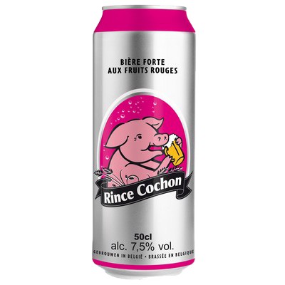 RINCE COCHON ROUGE BOITE 50CL