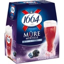 1664 Blackberry & Blueberry – Pack of six 250 ml bottles – 4.5% alcohol