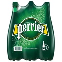 PERRIER natural sparkling mineral water 6 x 1L