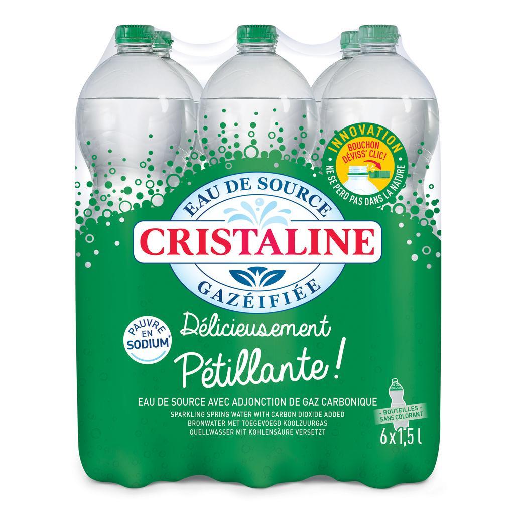 Cristaline Eau de Source Pétillante 6x1,5L