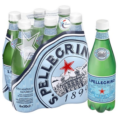 S.PELLEGRINO natural sparkling mineral water 6x50cl PET