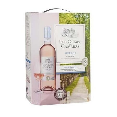 IGP PAYS D'OC LES OMES DE CAMBRAS MERLOT ROSE BIB 5L