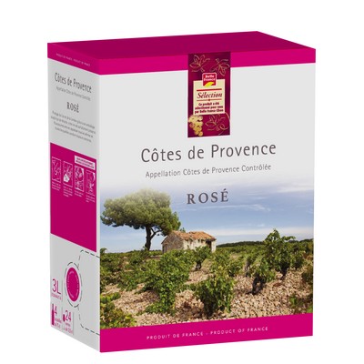 COTES DE PROVENCE ROSE BF BIB 3 L
