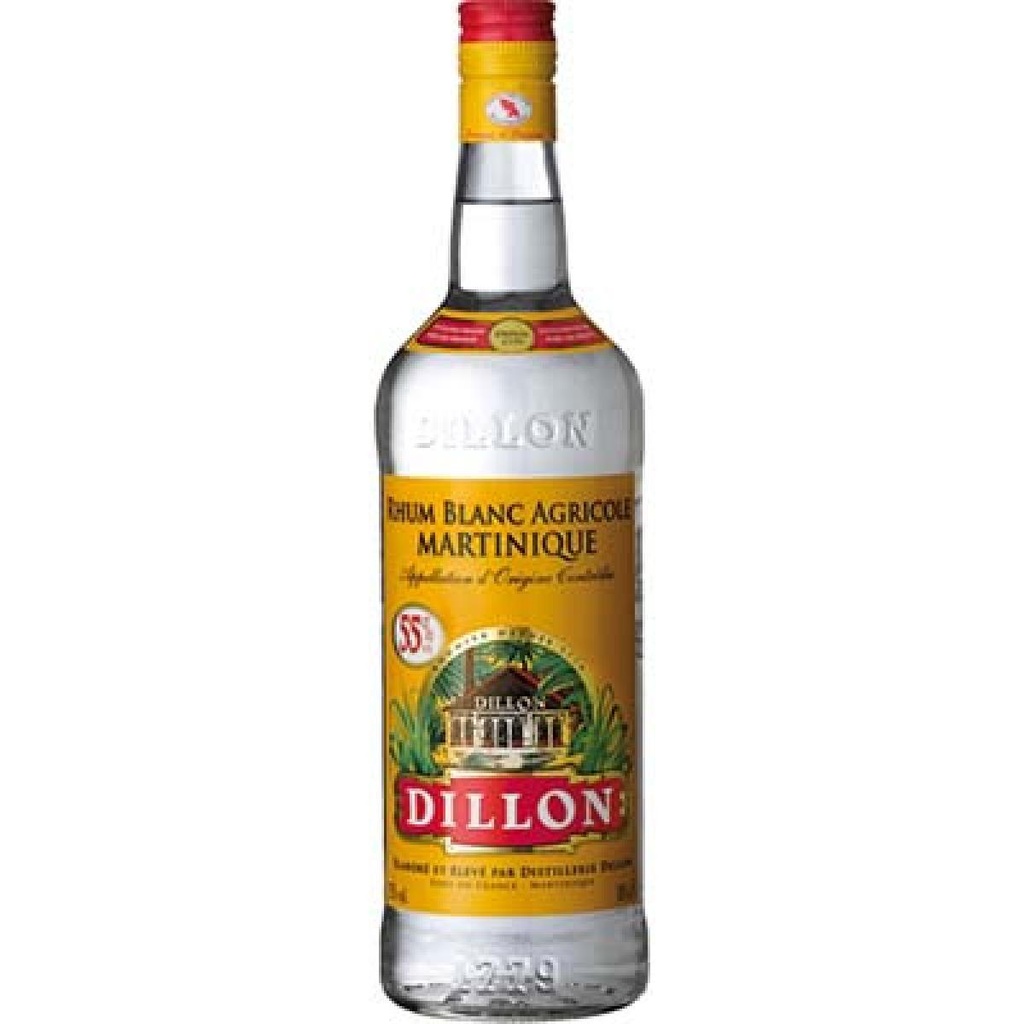 DILLON White Agricultural Rum 55° 1L A.O.C. Martinique