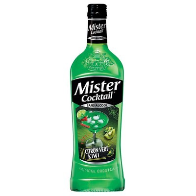 Cocktail sans alcool MISTER COCKTAIL Citron Vert Kiwi 75cl 0°