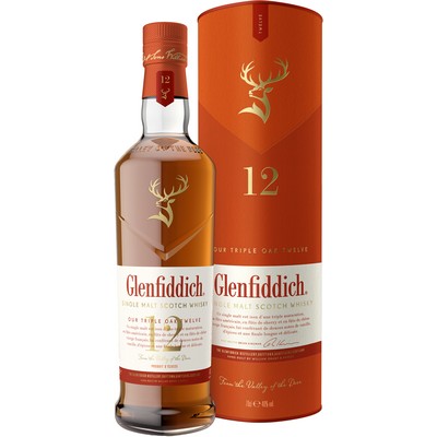 GLENFIDDICH TRIPLE OAK 12 Years Gift Box 40° 70CL