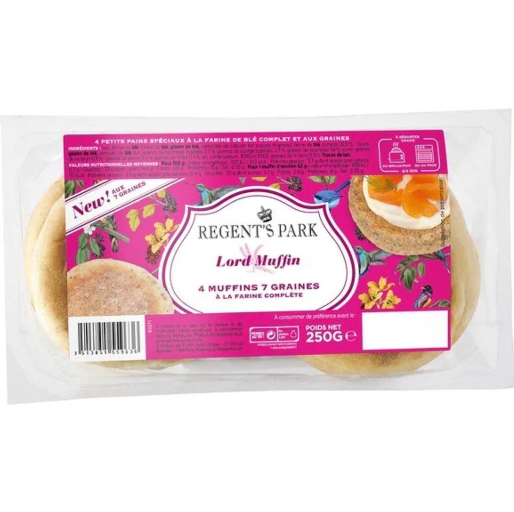 MUFFINS 7 GRAINES 250G RG