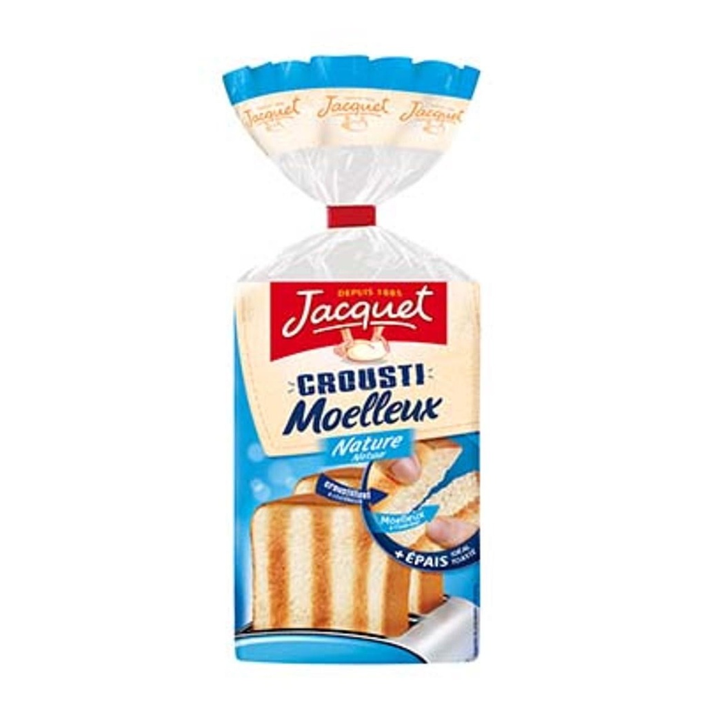 Crousti Moelleux Plain No Added Sugar 730g Jacquet