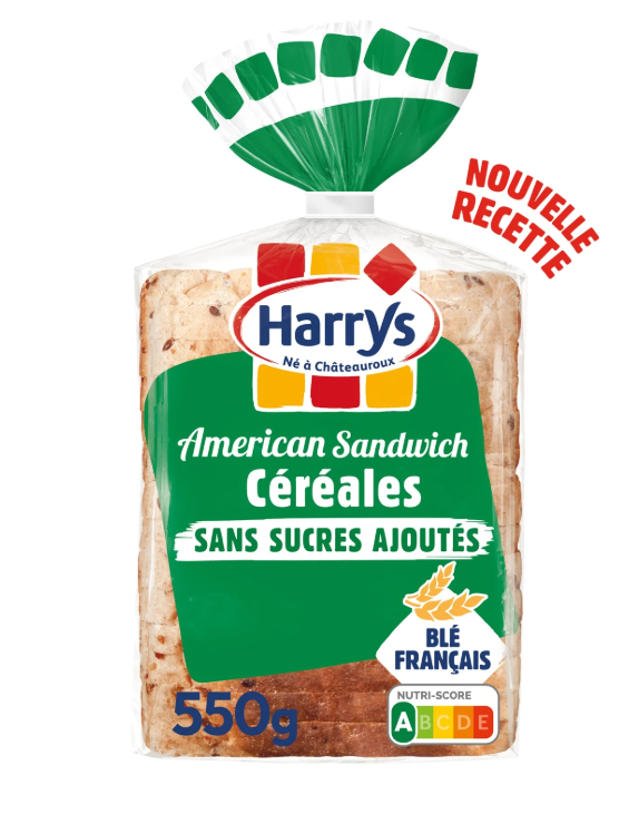 Harrys American Sandwich 7 Cereals 550g x10