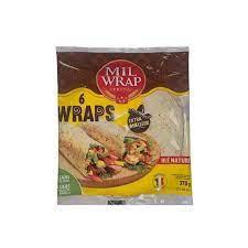 WHEAT WRAPS NAT. X6 25CM