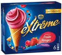 Extrême Cones Red Fruit Sorbets Strawberry Blackcurrant & Raspberry 6x73g