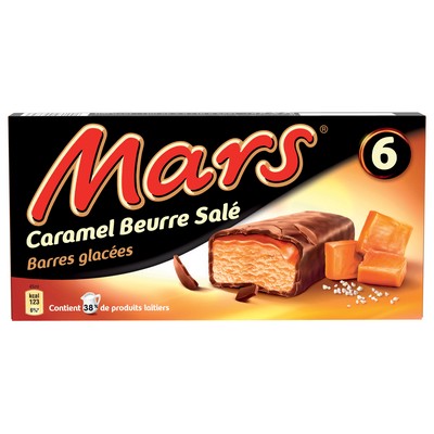Mars Salted Butter Caramel Ice Cream Bars x6 270ml 223.8g