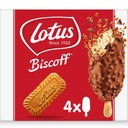 LOTUS BISCOFF Glace Bâtonnets - Speculoos Chocolat au lait - 284g (4x90ml)
