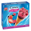 Red Fruit Sorbet Cones Belle France Box of 6 x 120ml