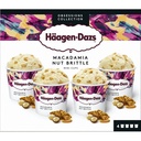 Häagen-Dazs Minicups Macadamia Nut Brittle x4 380ml Festive