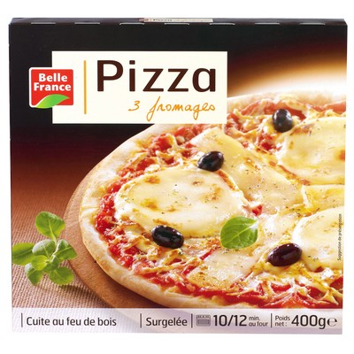 Wood-Fired 3 Cheese Pizza Belle France 400g
