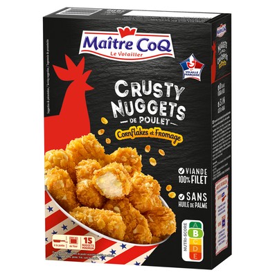 MAITRE COQ CRUSTY Chicken Nuggets Frozen Box 380g